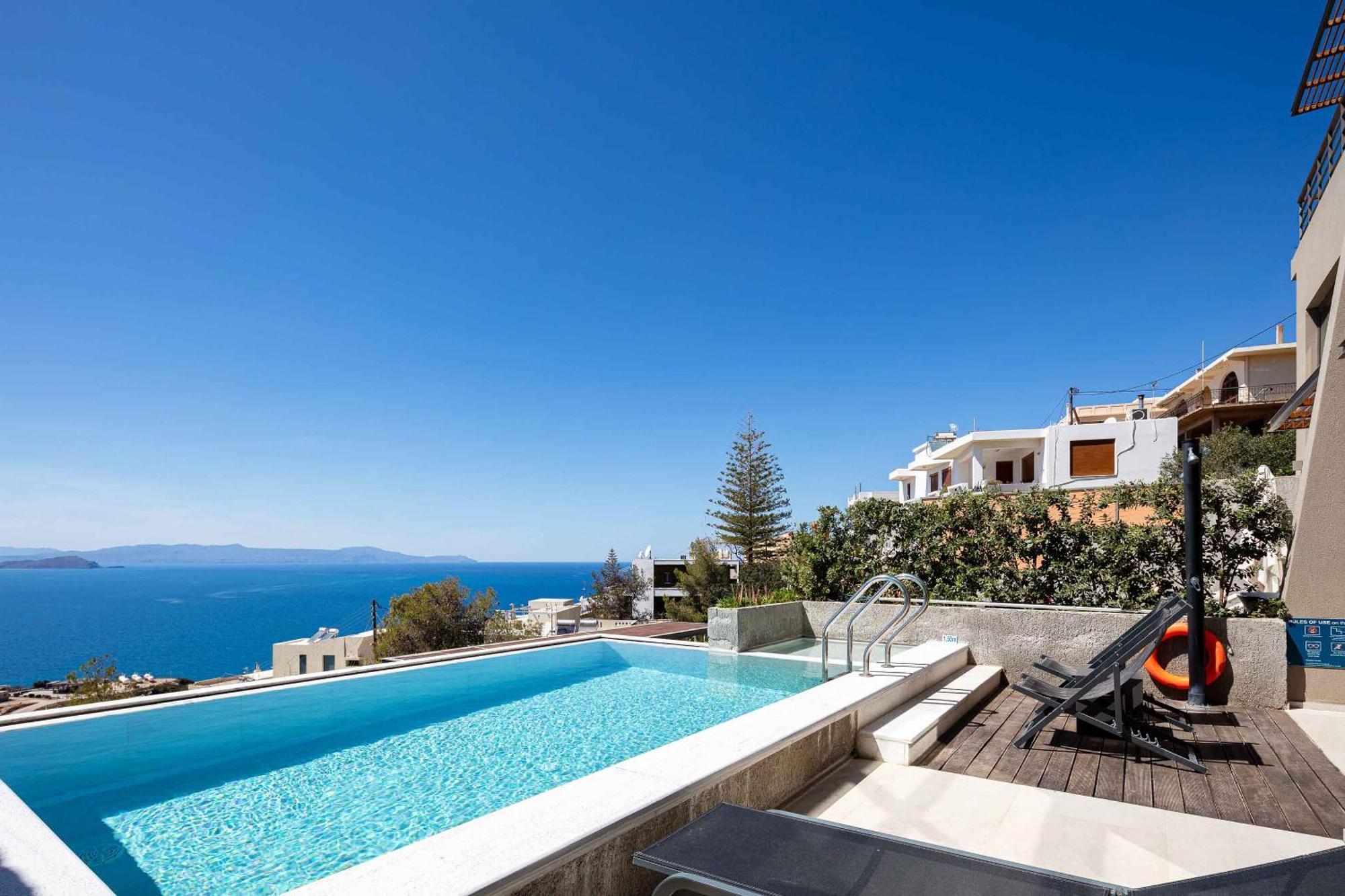 Omnia Luxury Villas - "Heated" Pools & Breathtaking Seaviews! Khania Eksteriør bilde