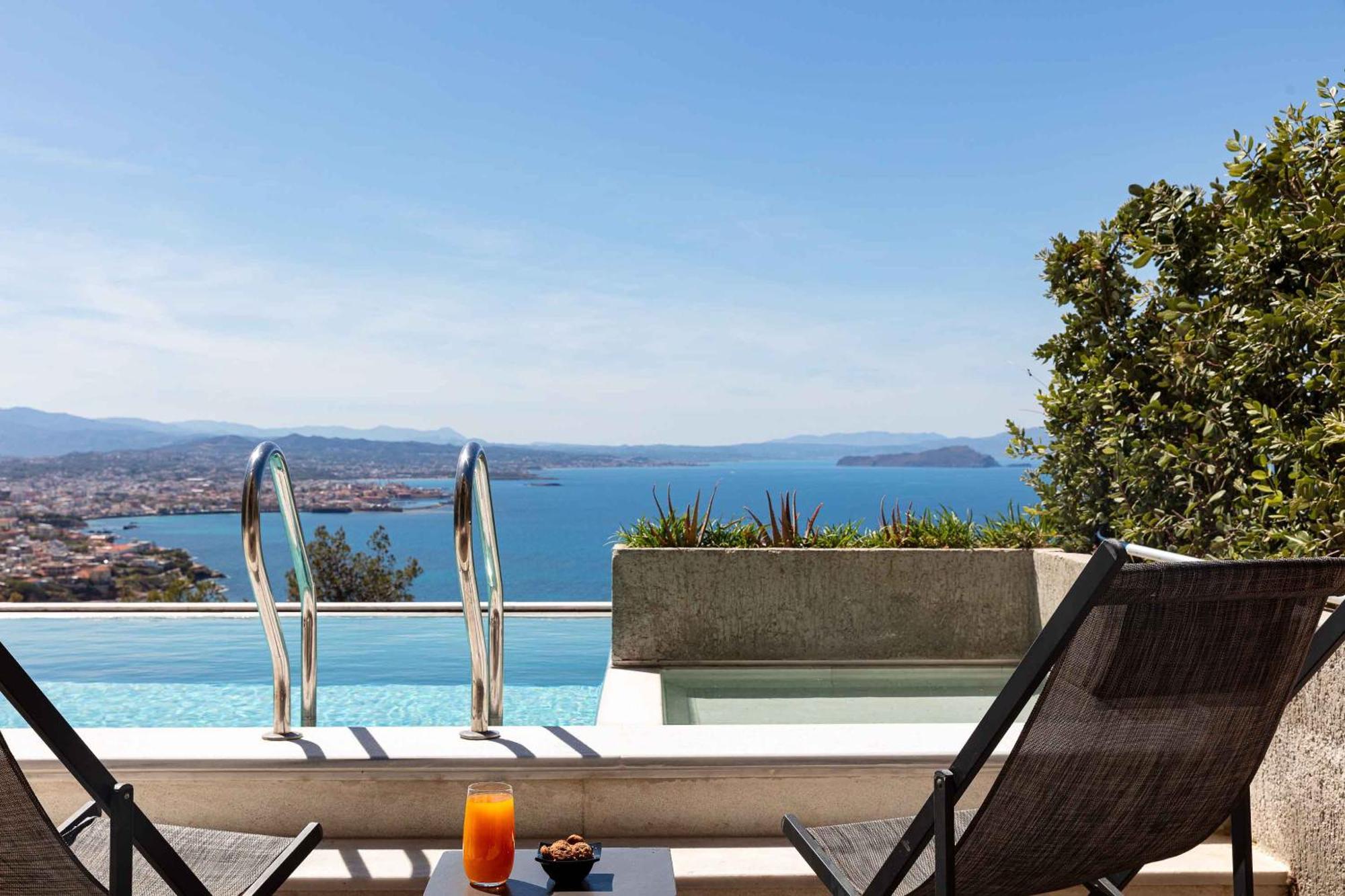 Omnia Luxury Villas - "Heated" Pools & Breathtaking Seaviews! Khania Eksteriør bilde
