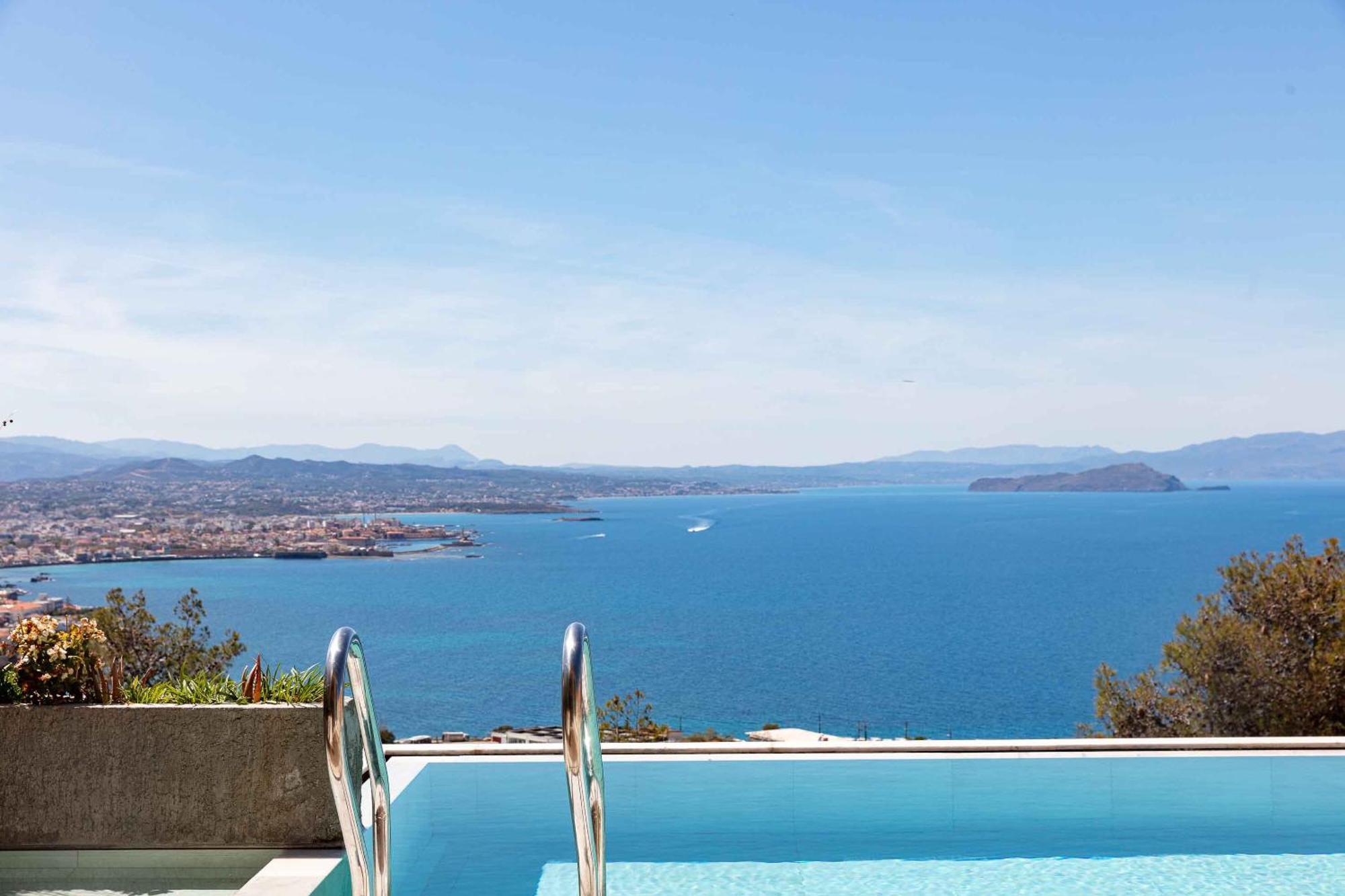Omnia Luxury Villas - "Heated" Pools & Breathtaking Seaviews! Khania Eksteriør bilde