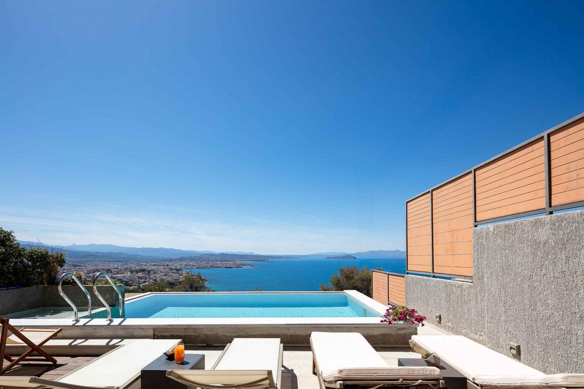 Omnia Luxury Villas - "Heated" Pools & Breathtaking Seaviews! Khania Rom bilde