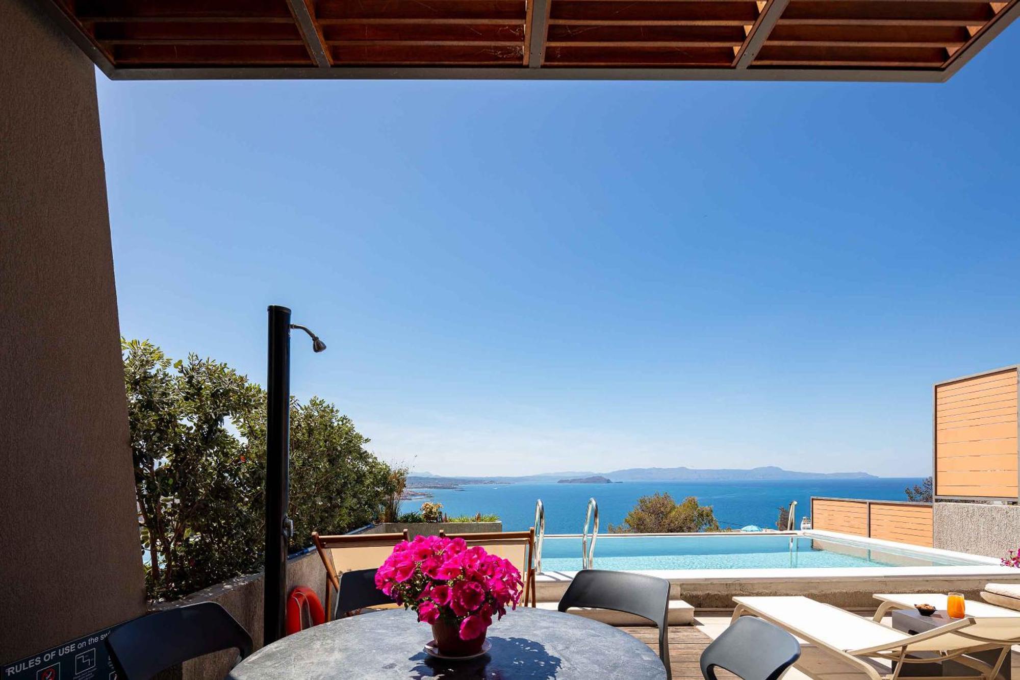 Omnia Luxury Villas - "Heated" Pools & Breathtaking Seaviews! Khania Rom bilde